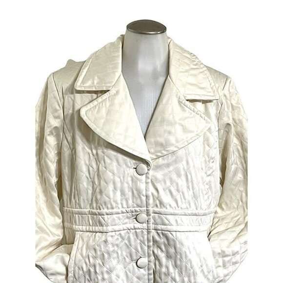 AKanne Klein. Women long crem suit jacket size XL - Picture 2 of 12